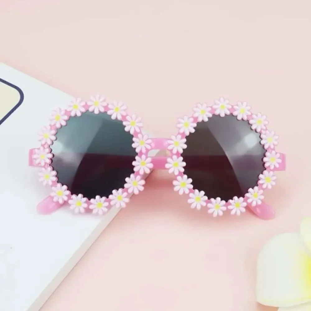 Toddler Daisy Round Retro Sunglasses